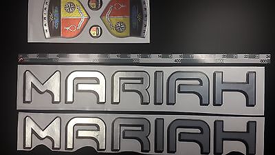 MARIAH boat emblem 22" black chrome FREE FAST delivery DHL express stickers