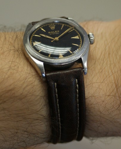 1953 Vintage Rolex Oyster 6022 Black Dial 34mm Cal. 710 Swiss Watch - Picture 4 of 17