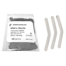 144 Dental Matrix Bands, Number 1 .0015 Inch 0.04mm Regular Tofflemire Type
