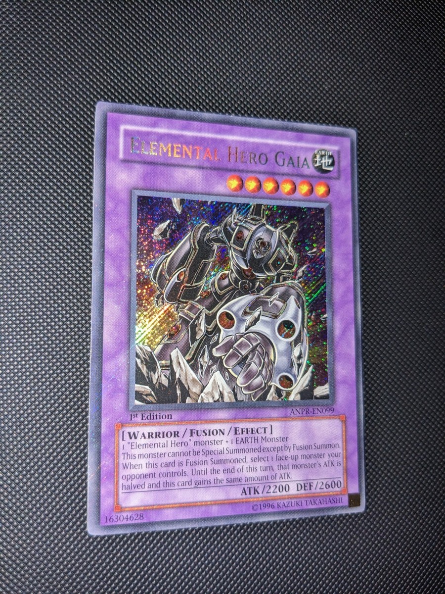 E・HERO ガイア　英語　EU版1stシークレット　ANPR Yugioh! Elemental Hero Gaia ANPR-EN099 Secret Rare 1st