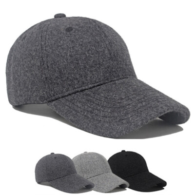 Men Wool Winter Warm Newsboy Beret Baseball Hat Peaked Cap Golf Cycling Hats