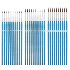 30Pcs Detail Paint Brushes, Fine Tip Paint Brush with 3 Sizes #0#00#000 Mini
