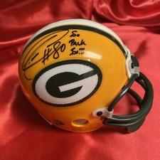 Donald Driver James Lofton Dual Signed Green Bay Packers Mini Helmet GTP