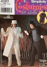 Simplicity Men's Costume Pattern 4083 Size M-XL UNCUT