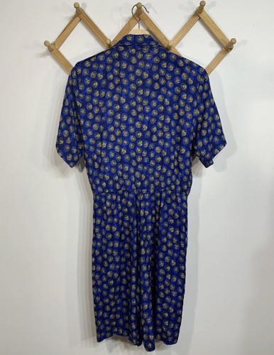 Vintage Romper Jumpsuit 1980s Does 1940s 8 - Picture 5 of 11