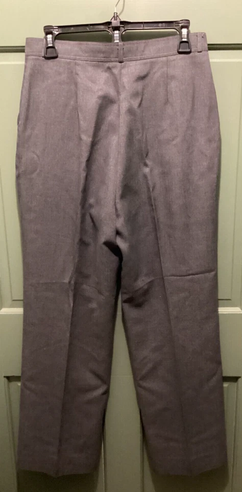 Pantalón de vestir Spiegel para mujer gris plisado delantero tiro alto talla 30 X 28" Foto 4 de 4