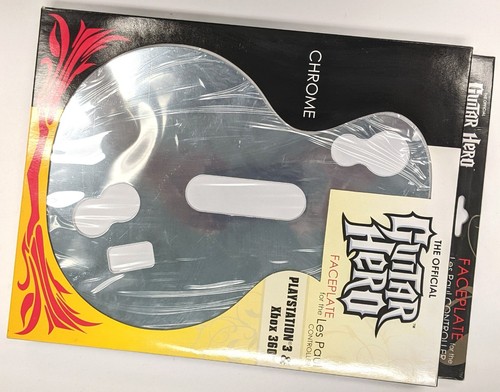 Guitar Hero Chrome Les Paul Face Plate For Xbox 360/ PlayStation 3 **Brand New** - Picture 7 of 30