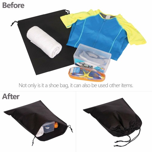 US 12 STCK. Stiefel Schuh Spielzeug Aufbewahrung Kordelzug Tasche Reise Organizer Groß Staubdicht - Bild 29 von 43