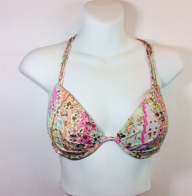 Victoria Secret Push Up Bikini Top Victorias Secret Womens Swim Bikini Top Sz 34C Floral Push Victoria Secret Push Up Bikini Top Victorias Secret Womens Swim Bikini Top Sz 34C Floral Push