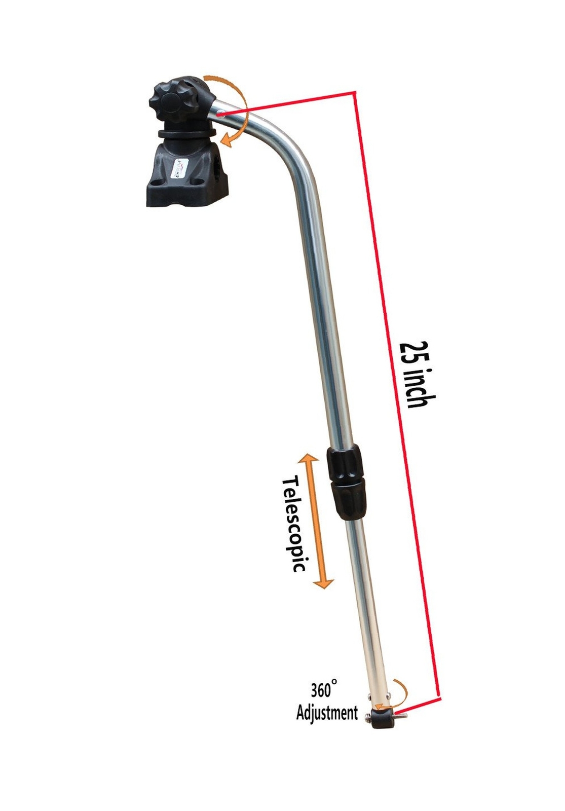 Brocraft Transducer Mounting Arm with Mount/Kayak Fish Finder Transducer Moun... eBay
