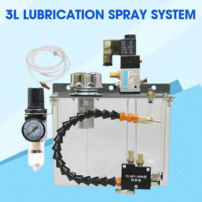 Lubrication Spray System Spray Cooler Set Coolant Pump Oil Mist Sprayer 3L