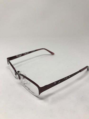Rims Eyeglass Frames R3-1086 Sunset Red 49-15-135 Half Rim Nv29