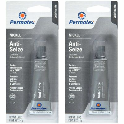 Permatex Set of 2 Nickel Anti-Seize Lubricant High Temperature 0.5 FL oz (14g)