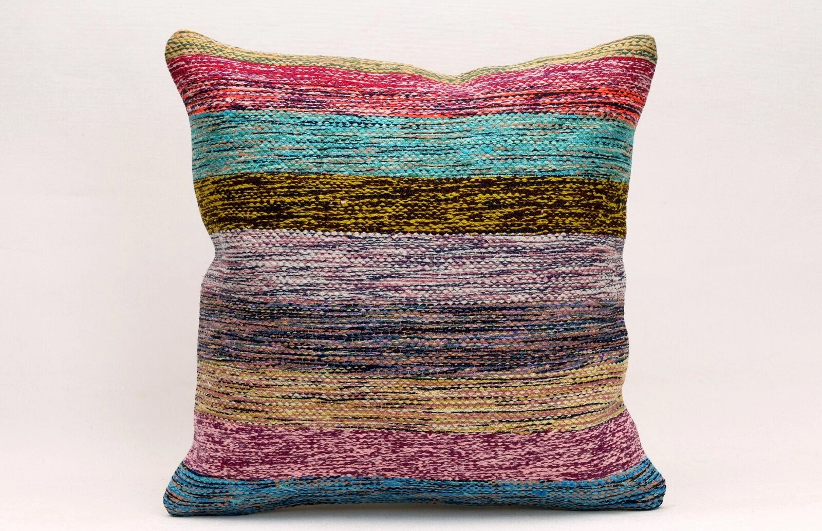 Kilim Pillow Cover, 16x16 in, Ethnic Pillow, Throw Pillow, Decorative Pillow