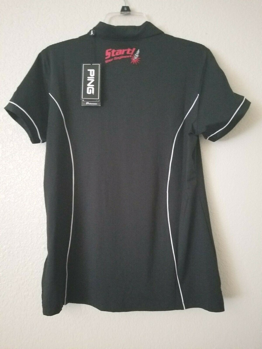 New w/tag WMN'S PING Size L Golf Polo STA-BIL 303 START YOUR