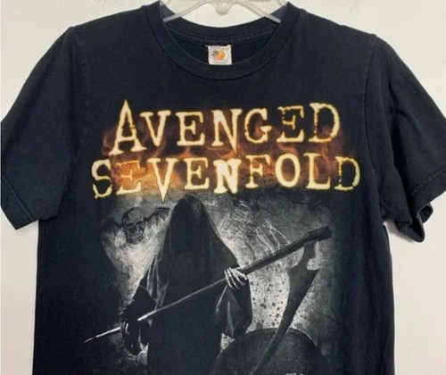 Camicia Vintage Avenged Sevenfold Taglia XL Heavy Metal Hard, Maglietta Rock! - Foto 3 di 7