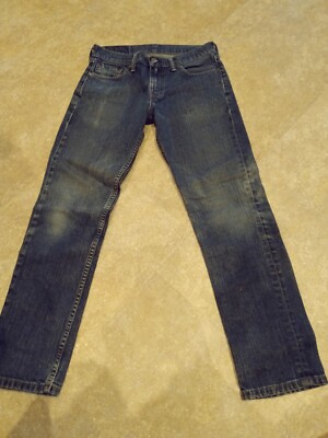 Mens Size 30x30 Levi's 511 Slim Fit Faded Back Pocket Legs MEDIUM BLUE 