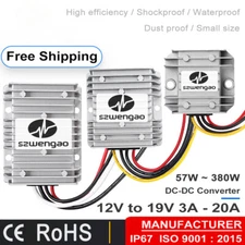 DC 12V to DC 19V 28V 3A 5A 8A 10A 15A 20A 30A Step Up Converter for Car Laptop