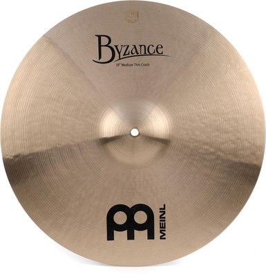 Meinl Cymbals Byzance Traditional Medium Thin Crash Cymbal - 19''