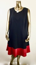 AVENUE $75 NWT SIZE 20 BACK RED SLVLESS DRESS  (2X)