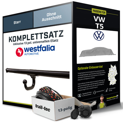 Anhängerkupplung WESTFALIA starr für VW T5 +E-Satz Set NEU