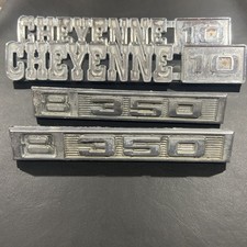 Juego de 4 emblemas de camioneta Chevrolet Cheyenne originales vintage