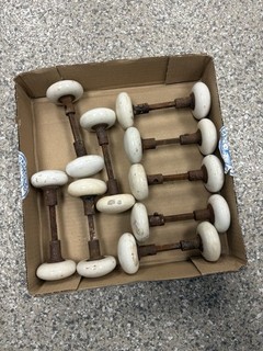 Vintage White Porcelain Door Knobs