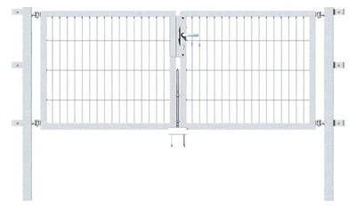 Alberts  Doppeltor Flexo,fvz.anthr.Kst.b.RAL 7016,lichte BxH3500x1200,PF80x80/19