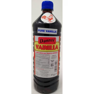 Danncy Dark Pure Mexican Vanilla Extract 1 Liter 33.8 oz Baking Flavoring Sauce