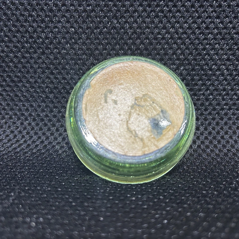 Uranium Glass Vaseline Advertising Green Glass Cassidy Tire Service 2 1/4” - Изображение 3 из 3