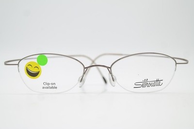 Brille Silhouette 6549 /40 Metallic Halbrand Brillengestell eyeglasses Neu