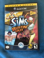 The Sims Bustin' Out - Nintendo GameCube - No Manual - Disk Lightly Scratched