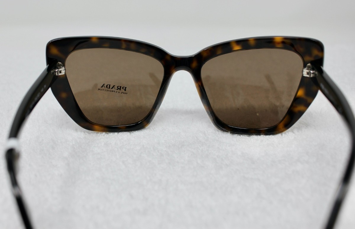 PRADA 08vs Catwalk Sunglasses 2au8c1 Havana 100 Authentic 