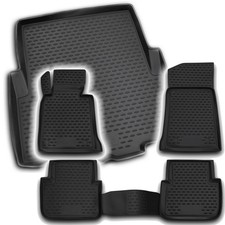 Gummi Kofferraumwanne Fußmatten Set für 3er BMW E46 Limo Laderaumwanne Matten
