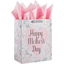 13" Large Gift Bag with Tissue Paper for Mother's Day