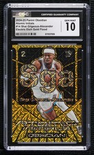 2024 Obsidian Electric Etch Gold Flood 2/10 Shai Gilgeous-Alexander CGC 10 1nu2