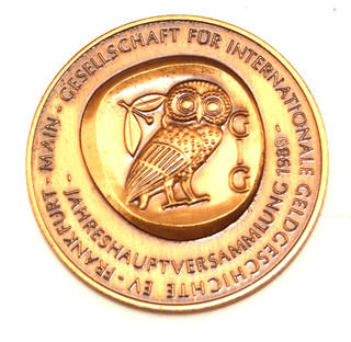 LK7975: Jahreshauptversammlung 1989 Gesellschaft . Int. Geldgeschäfte Medaille