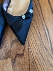 Daniel Barbara black satin slingback pumps sz 6.5 — photo 6