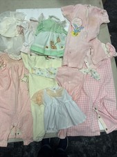 Vintage Lot Of 9 Baby Boy Clothes Health Tex, Carters Newborn-12 Months READ