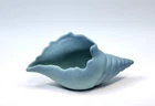 Vintage Van Briggle Art Pottery Ming Blue Conch Seashell Planter 9" Vase