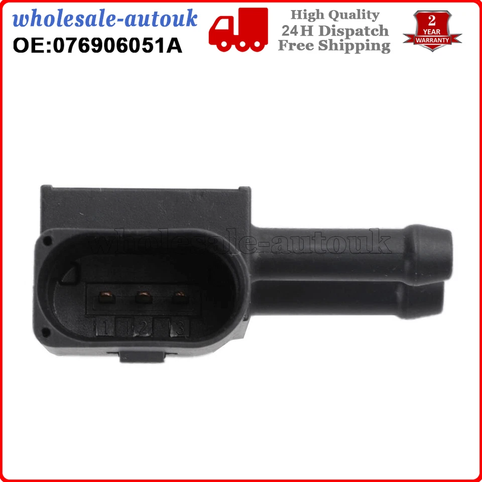 Sensor de presión de escape para Audi A3 Seat Altea Skoda Octavia VW Golf 076906051A Foto 3 de 4