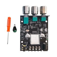 1 PC ZK-502MT Bluetooth 5.0 Subwoofer Amplifier Board 50W 2 Power With Adapter