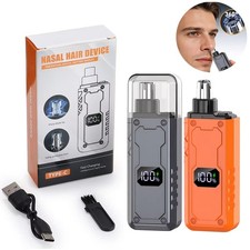 Ear and Nose Hair Trimmer with LED indicator USB Rechargeable Water Resistant