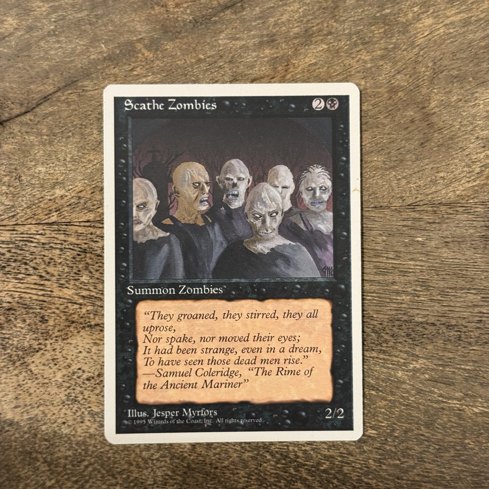 Scathe Zombies NM Fourth Edition 1995 Magic the Gathering Card MTG TCG