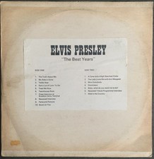 ELVIS PRESLEY THE BEST YEARS UK 1971 MEGA RARE FIRST PRESSING! NOT FTD