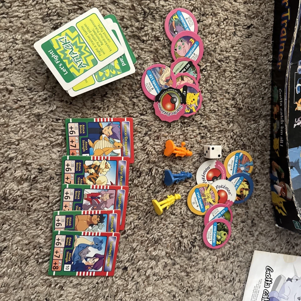 Hasbro Pokemon Master Trainer Game Board 1999 Edition - Incomplete - Read - Image 2 of 4