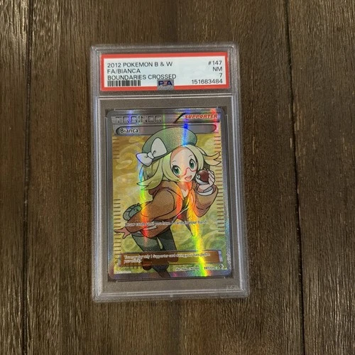 PSA 7 NM Bianca Boundaries Crossed Full Art Holo Pokemon 2012 BW 147/149