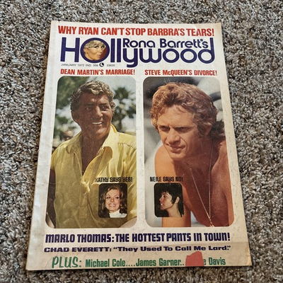 #ad quot;Rona Barrett#x27;s Hollywoodquot; vintage Magazine January 1972 Dean Martin $19.99