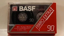 BASF Ferro Extra 90 Minute Blank Cassette Tape New Unopened w1s3 2199