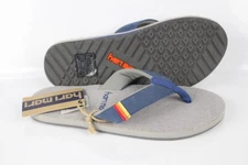 Hari Mari Men's Parks II Flip Flop Sandals Size 8 Navy / Gray